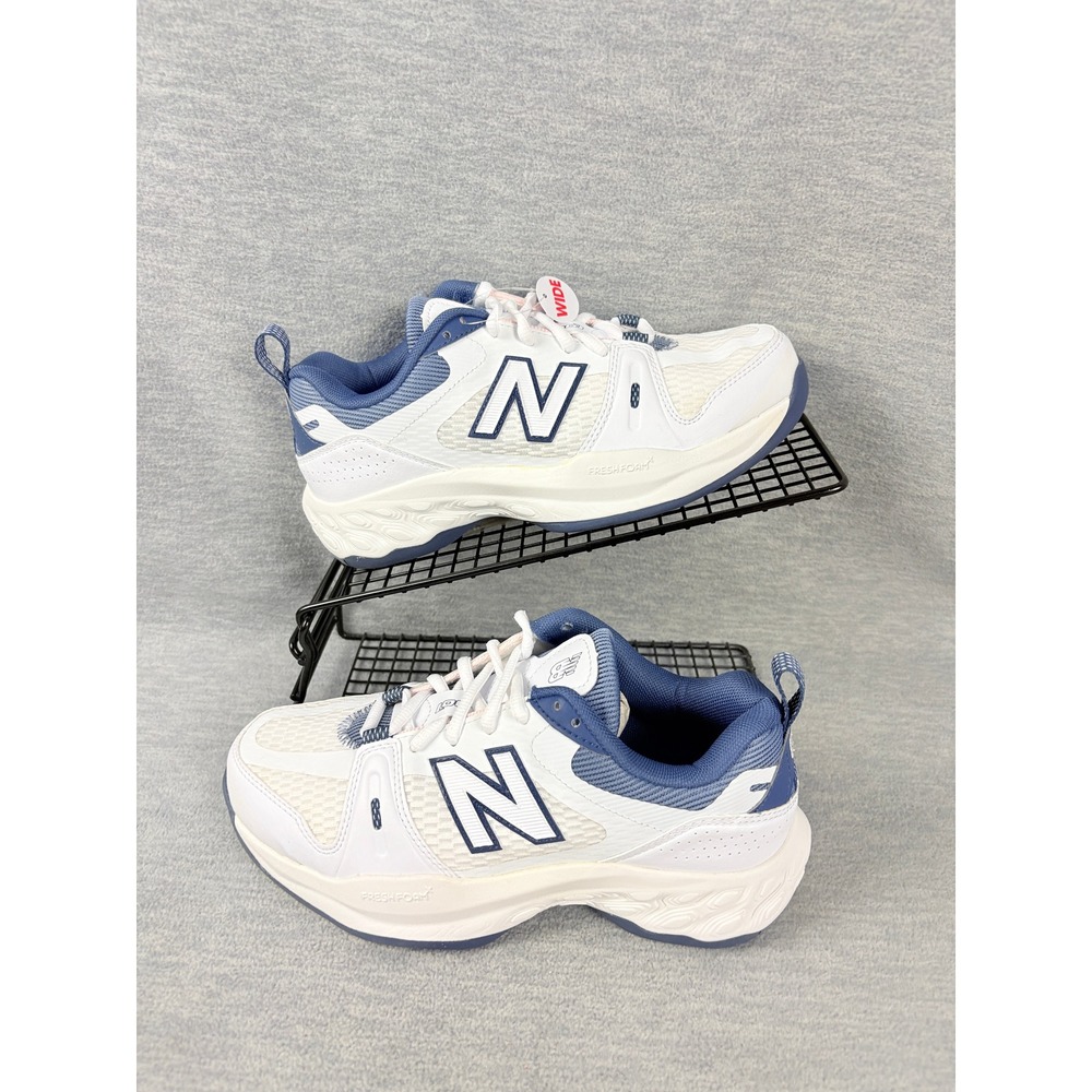 New Balance Fresh Foam Tennis Sneakers Womens 6.5 W White Blue Pickleball X1007